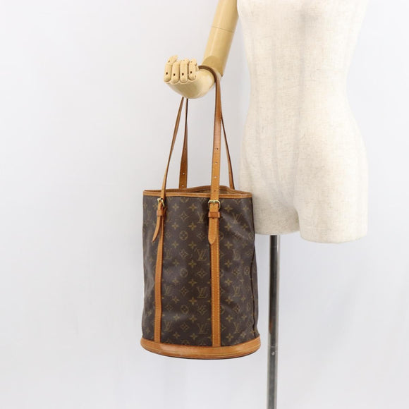 LOUIS VUITTON Monogram Bucket GM Shoulder Bag M42236 LV Auth 149171
