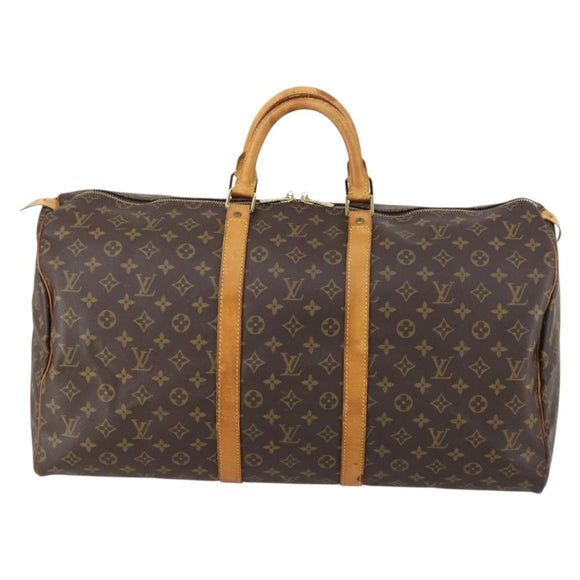 LOUIS VUITTON Monogram Keepall 55 Boston Bag M41424 LV Auth 149177
