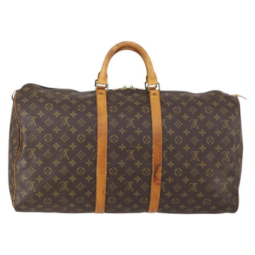 LOUIS VUITTON Monogram Keepall 55 Boston Bag M41424 LV Auth 149177 - 0