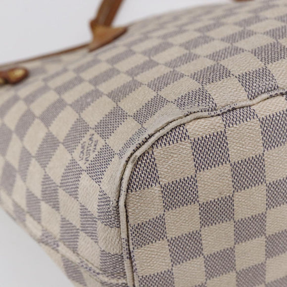 LOUIS VUITTON Damier Azur Neverfull MM Tote Bag N41605 LV Auth 149182