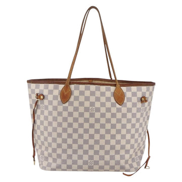 LOUIS VUITTON Damier Azur Neverfull MM Tote Bag N41605 LV Auth 149182 - 0