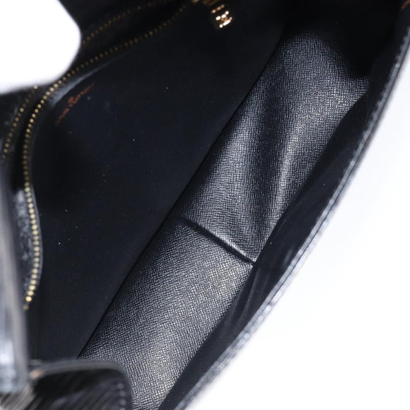 LOUIS VUITTON Epi Saint Cloud GM Shoulder Bag Black Noir M52192 LV Auth 149184