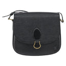 LOUIS VUITTON Epi Saint Cloud GM Shoulder Bag Black Noir M52192 LV Auth 149184-13
