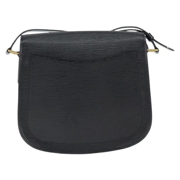 LOUIS VUITTON Epi Saint Cloud GM Shoulder Bag Black Noir M52192 LV Auth 149184