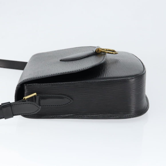 LOUIS VUITTON Epi Saint Cloud GM Shoulder Bag Black Noir M52192 LV Auth 149184