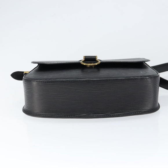 LOUIS VUITTON Epi Saint Cloud GM Shoulder Bag Black Noir M52192 LV Auth 149184