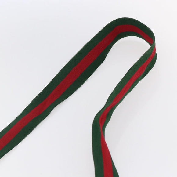 GUCCI Ophidia GG Supreme Web Sherry Line Bag PVC Beige 550622 Auth 149185