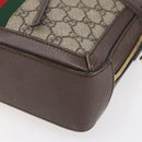 GUCCI Ophidia GG Supreme Web Sherry Line Bag PVC Beige 550622 Auth 149185-15