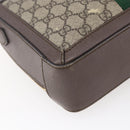 GUCCI Ophidia GG Supreme Web Sherry Line Bag PVC Beige 550622 Auth 149185-18