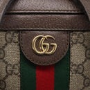 GUCCI Ophidia GG Supreme Web Sherry Line Bag PVC Beige 550622 Auth 149185-19