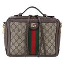GUCCI Ophidia GG Supreme Web Sherry Line Bag PVC Beige 550622 Auth 149185-13