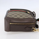 GUCCI Ophidia GG Supreme Web Sherry Line Bag PVC Beige 550622 Auth 149185-4