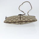 GUCCI GG Supreme Web Sherry Line Bag PVC Beige Gold 904 02 047 Auth 149187-5