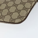 GUCCI GG Supreme Web Sherry Line Bag PVC Beige Gold 904 02 047 Auth 149187-14