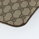 GUCCI GG Supreme Web Sherry Line Bag PVC Beige Gold 904 02 047 Auth 149187-16