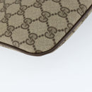 GUCCI GG Supreme Web Sherry Line Bag PVC Beige Gold 904 02 047 Auth 149187-17