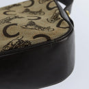 CELINE C Sulky Shoulder Bag Canvas Beige Gold Auth 149188-17