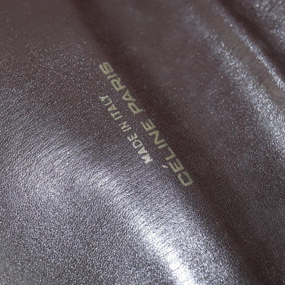 CELINE C Sulky Shoulder Bag Canvas Beige Gold Auth 149188