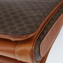 CELINE Macadam Canvas Shoulder Bag PVC Leather Brown Gold Auth 149190-9