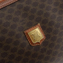 CELINE Macadam Canvas Shoulder Bag PVC Leather Brown Gold Auth 149190-17