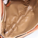 CELINE Macadam Canvas Shoulder Bag PVC Leather Brown Gold Auth 149190-11