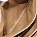 CELINE Macadam Canvas Shoulder Bag PVC Leather Brown Gold Auth 149190-22