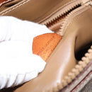 CELINE Macadam Canvas Shoulder Bag PVC Leather Brown Gold Auth 149190-12