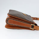 CELINE Macadam Canvas Shoulder Bag PVC Leather Brown Gold Auth 149190-3