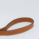 CELINE Macadam Canvas Shoulder Bag PVC Leather Brown Gold Auth 149190-8