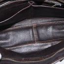 CELINE Shoulder Bag Canvas Beige Gold Auth 149192-12