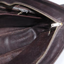 CELINE Shoulder Bag Canvas Beige Gold Auth 149192-18