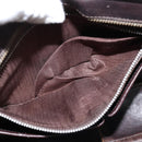 CELINE Shoulder Bag Canvas Beige Gold Auth 149192-20