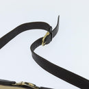 CELINE Shoulder Bag Canvas Beige Gold Auth 149192-8