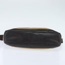 CELINE Shoulder Bag Canvas Beige Gold Auth 149192-5