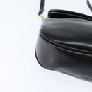 Salvatore Ferragamo Shoulder Bag Leather Black Gold Auth 149194-8