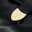 Salvatore Ferragamo Shoulder Bag Leather Black Gold Auth 149194-18