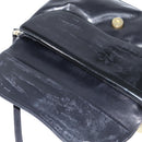 Salvatore Ferragamo Shoulder Bag Leather Black Gold Auth 149194-9
