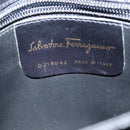 Salvatore Ferragamo Shoulder Bag Leather Black Gold Auth 149194-12