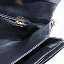 Salvatore Ferragamo Shoulder Bag Leather Black Gold Auth 149194-19