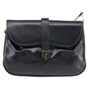 Salvatore Ferragamo Shoulder Bag Leather Black Gold Auth 149194-13
