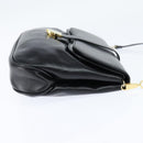 Salvatore Ferragamo Shoulder Bag Leather Black Gold Auth 149194-4