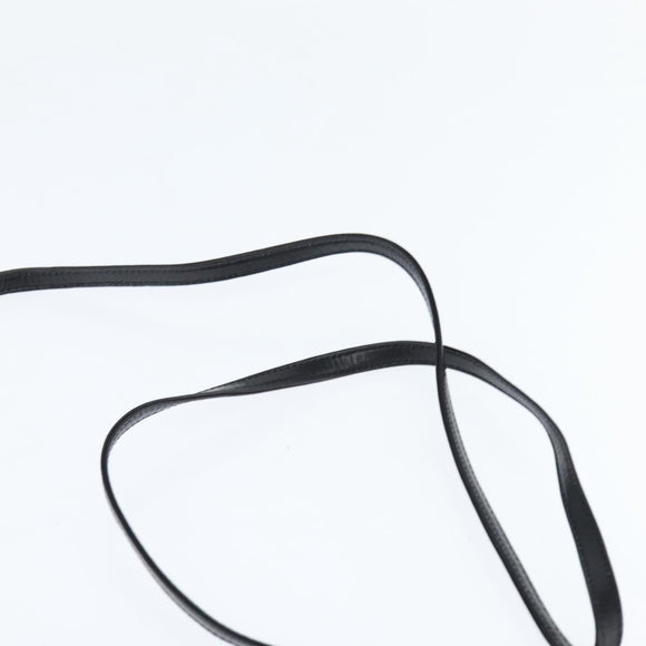 Salvatore Ferragamo Shoulder Bag Leather Black Gold Auth 149194