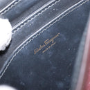 Salvatore Ferragamo Gancini Shoulder Bag Leather Bordeaux Gold Auth 149195-20