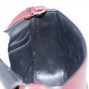 Salvatore Ferragamo Gancini Shoulder Bag Leather Bordeaux Gold Auth 149195-21