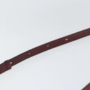 Salvatore Ferragamo Gancini Shoulder Bag Leather Bordeaux Gold Auth 149195-8