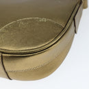 PRADA Shoulder Bag Safiano leather Gold Auth 149196-9
