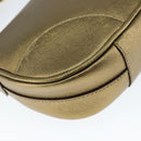 PRADA Shoulder Bag Safiano leather Gold Auth 149196V-16