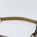 PRADA Shoulder Bag Safiano leather Gold Auth 149196-8