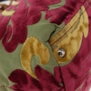 Miu Miu Shoulder Bag Velor Khaki Silver Auth 149197-14