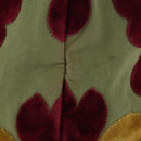 Miu Miu Shoulder Bag Velor Khaki Silver Auth 149197-4